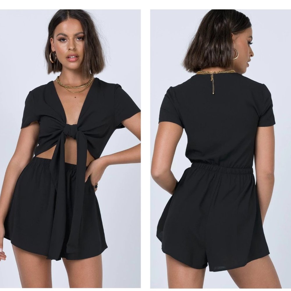 Princess Polly Ragnar Tie Front Romper